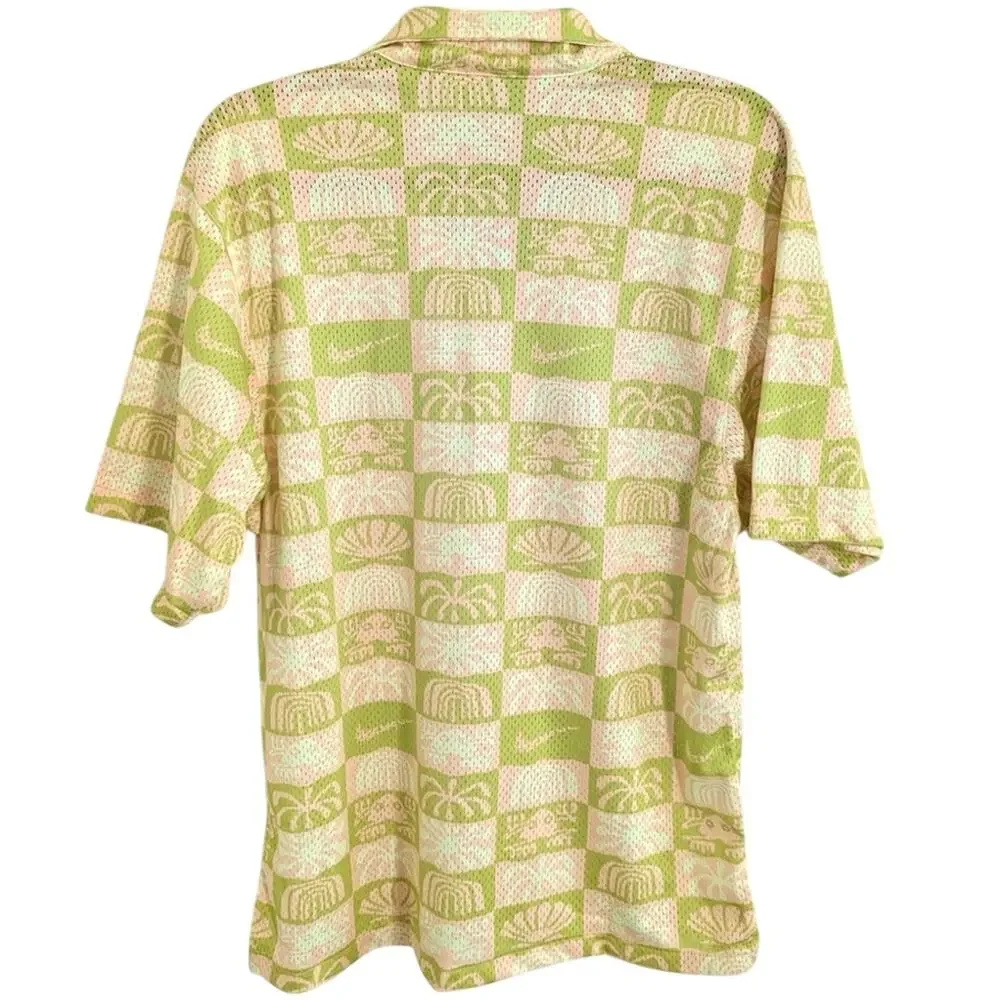 Nike Spring Break Standard Fit Mesh Short Sleeve Button-Up Camp Shirt - NWT NEW - Picture 3 of 6